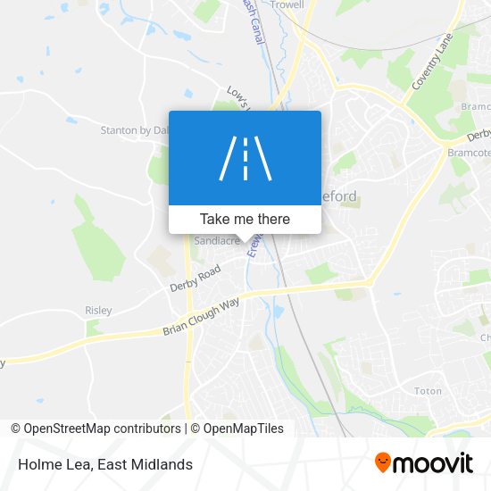 Holme Lea map