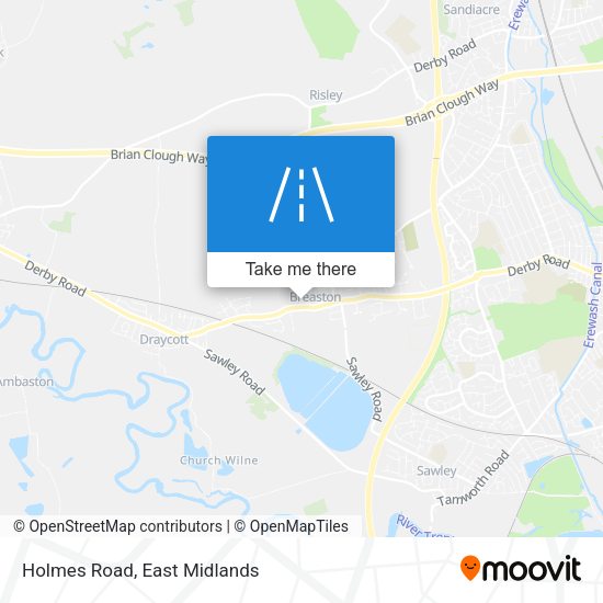 Holmes Road map