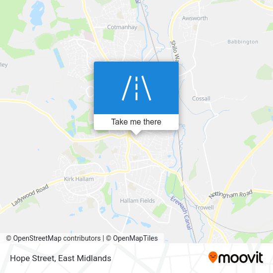 Hope Street map