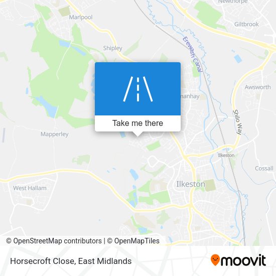 Horsecroft Close map
