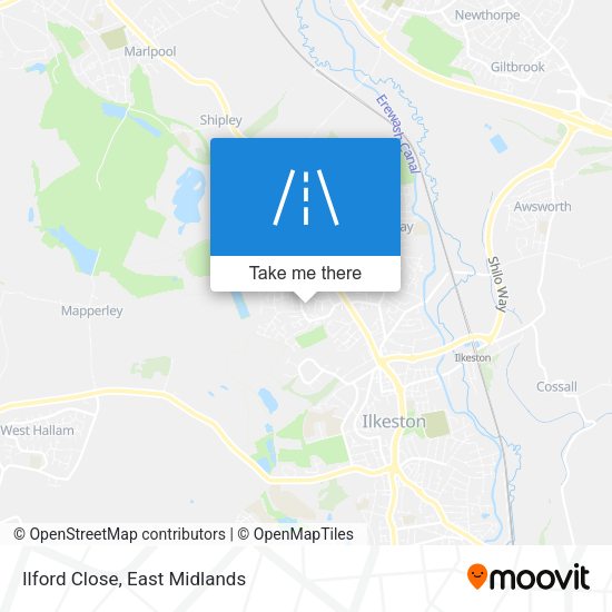 Ilford Close map