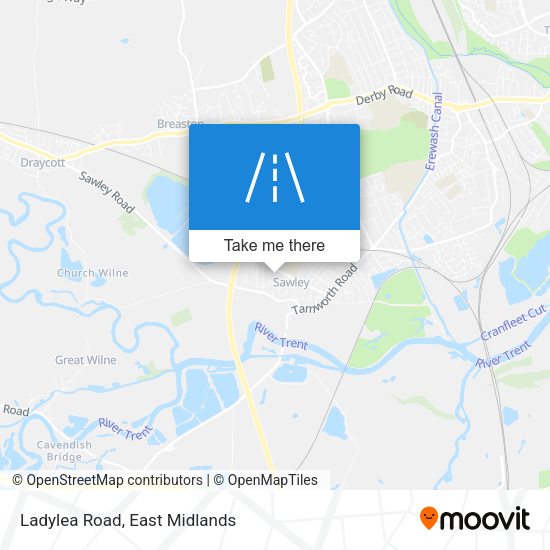 Ladylea Road map