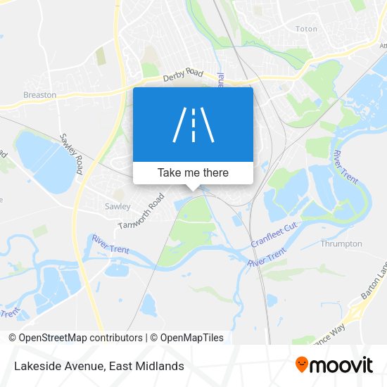 Lakeside Avenue map