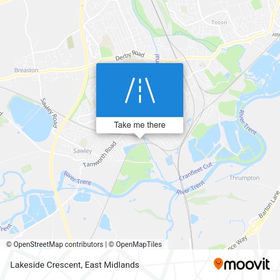 Lakeside Crescent map
