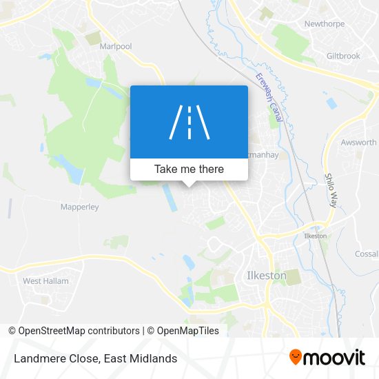 Landmere Close map