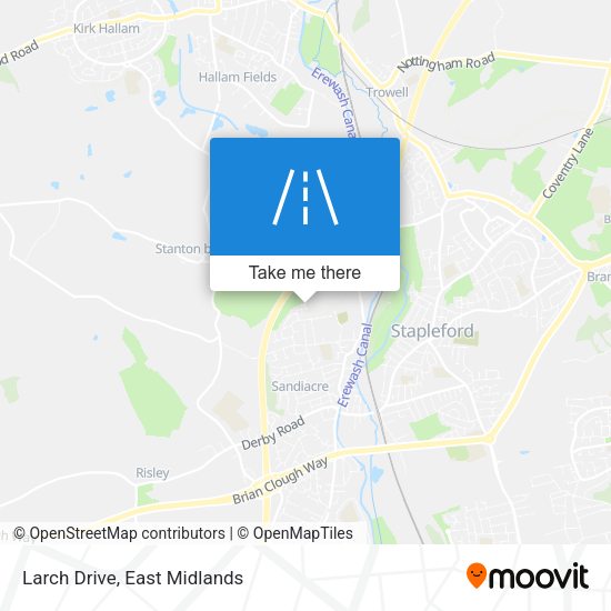 Larch Drive map