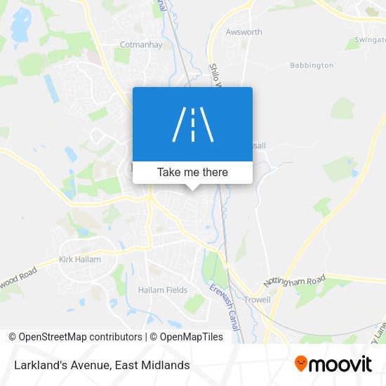 Larkland's Avenue map