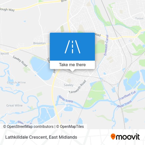 Lathkilldale Crescent map