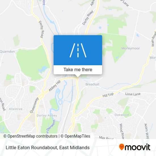 Little Eaton Roundabout map