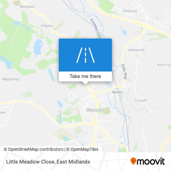 Little Meadow Close map