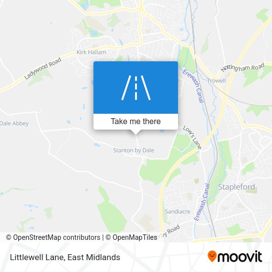 Littlewell Lane map