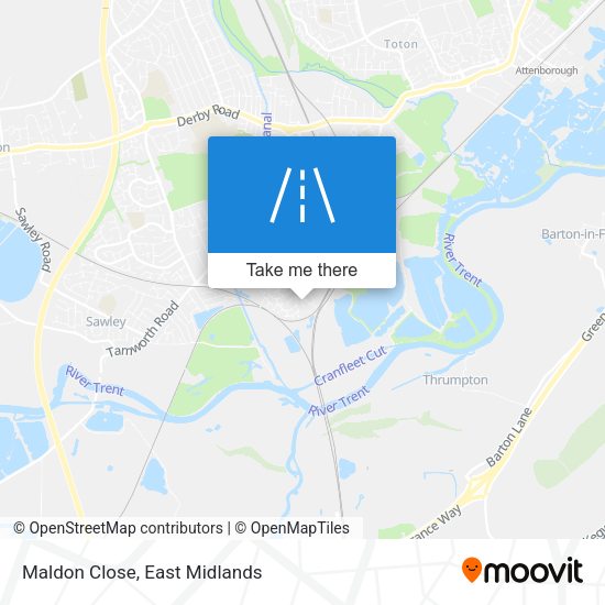 Maldon Close map