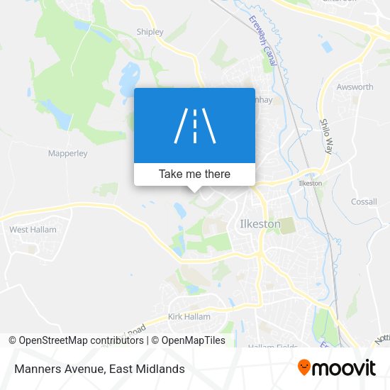 Manners Avenue map