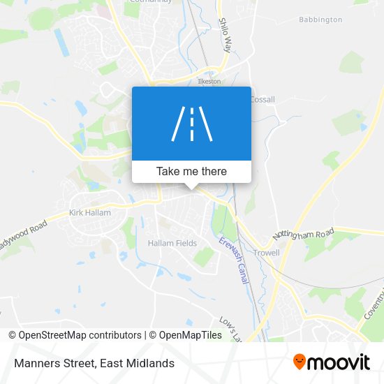 Manners Street map
