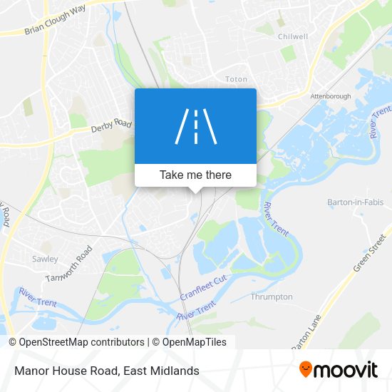 Manor House Road map