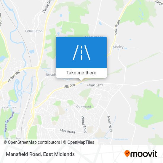 Mansfield Road map