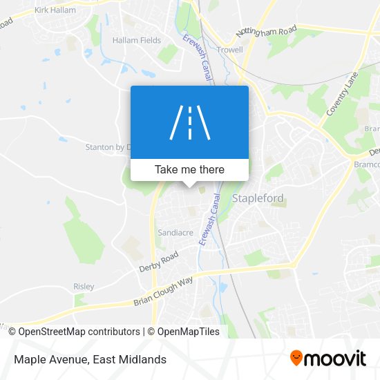 Maple Avenue map