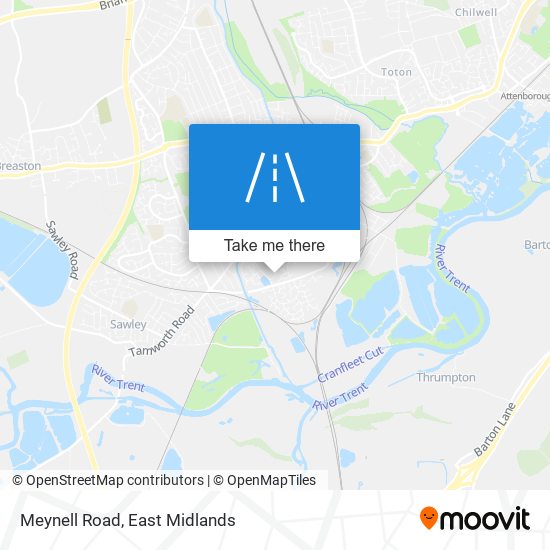 Meynell Road map