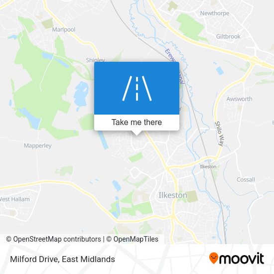 Milford Drive map
