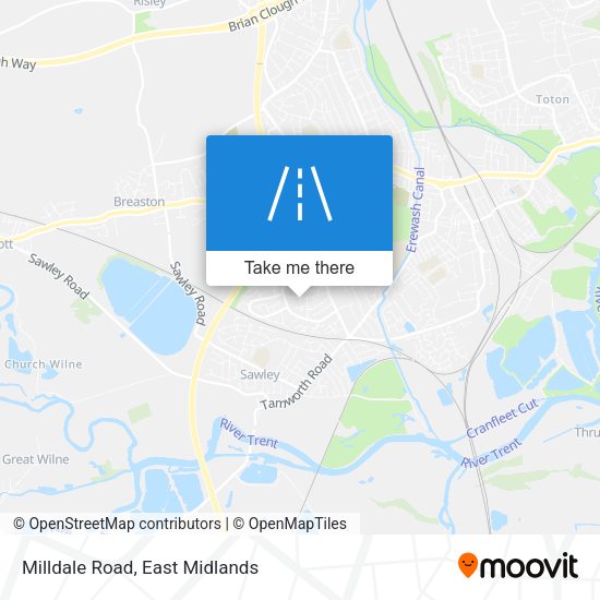 Milldale Road map
