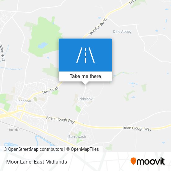 Moor Lane map