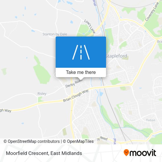 Moorfield Crescent map
