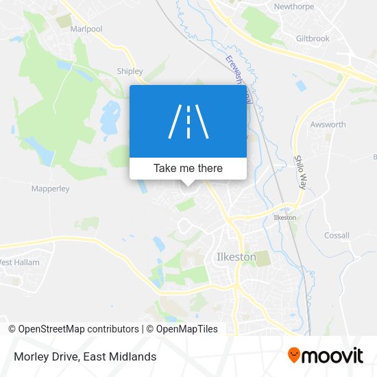 Morley Drive map