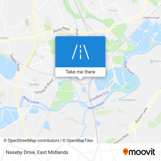 Naseby Drive map