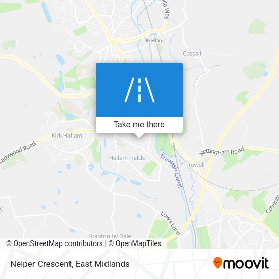 Nelper Crescent map