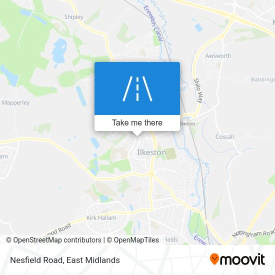 Nesfield Road map