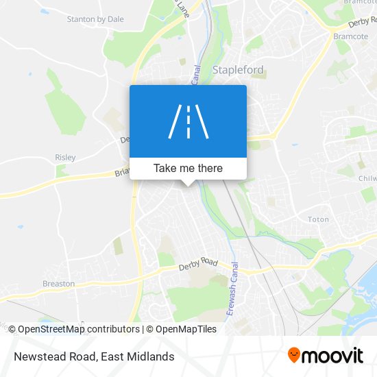 Newstead Road map