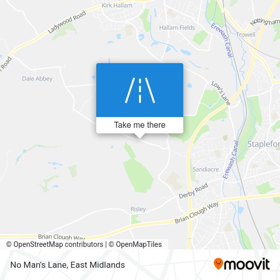 No Man's Lane map