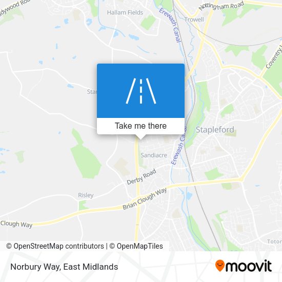 Norbury Way map