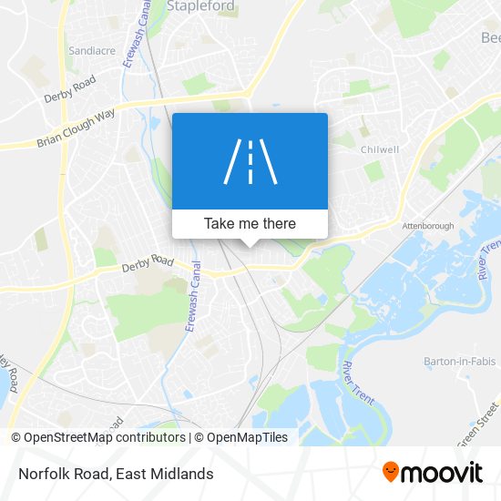 Norfolk Road map