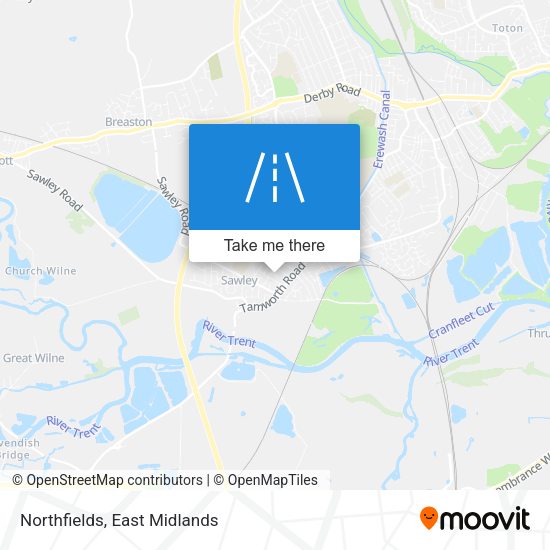 Northfields map