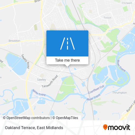 Oakland Terrace map