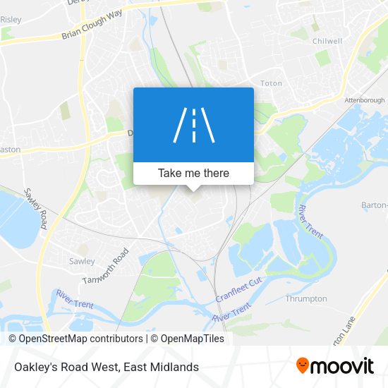 Oakley's Road West map