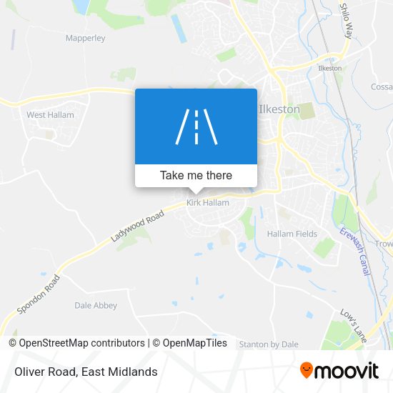 Oliver Road map