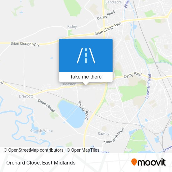 Orchard Close map