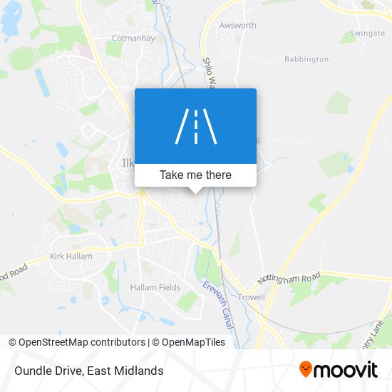 Oundle Drive map