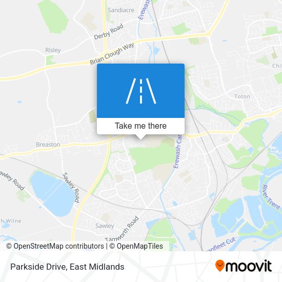 Parkside Drive map