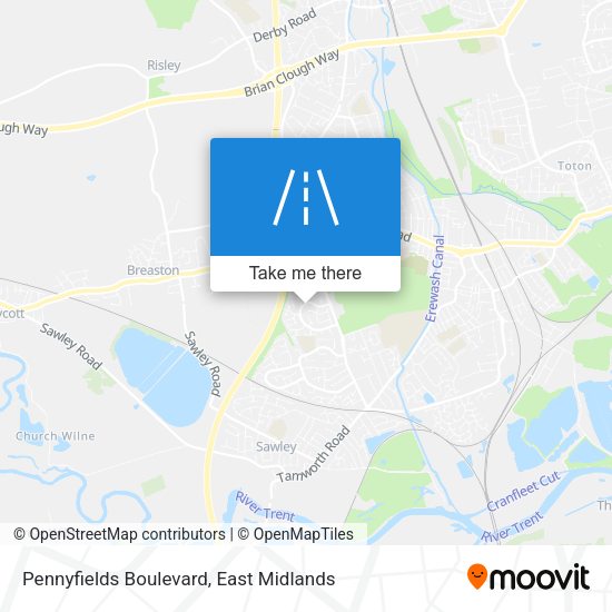Pennyfields Boulevard map