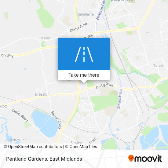 Pentland Gardens map