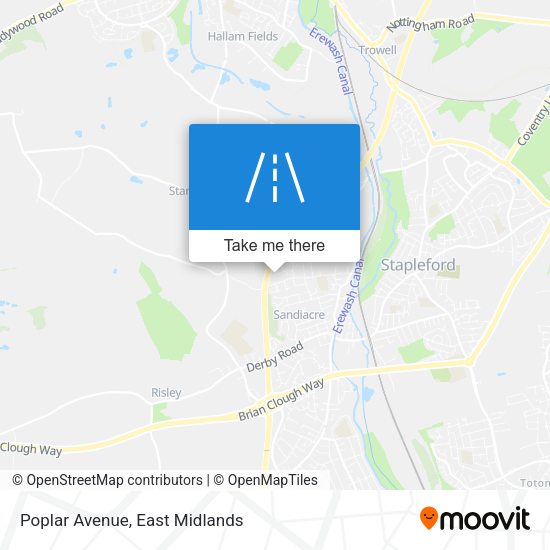 Poplar Avenue map