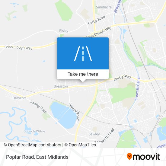 Poplar Road map