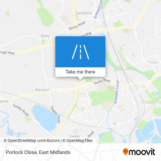 Porlock Close map