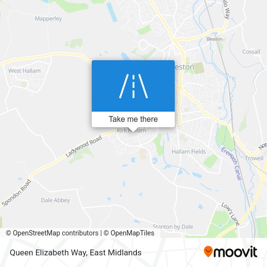 Queen Elizabeth Way map