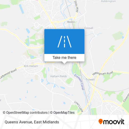 Queens Avenue map