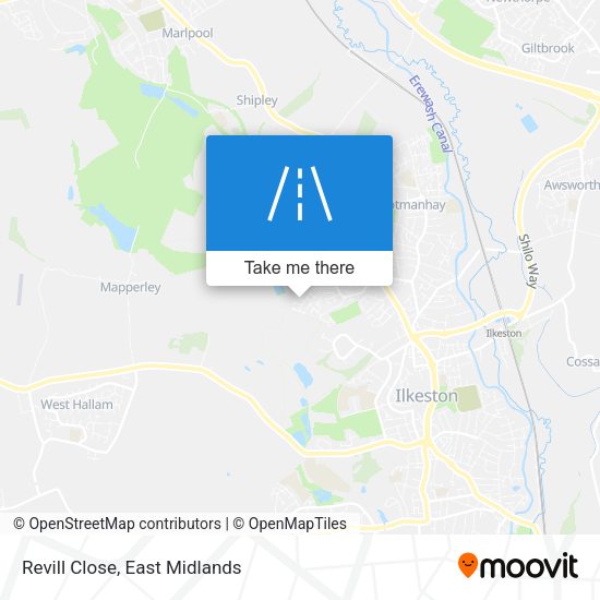 Revill Close map