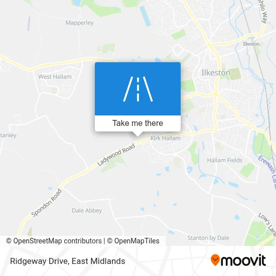 Ridgeway Drive map
